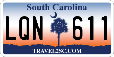 SC license plate LQN611