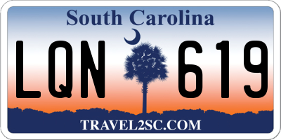 SC license plate LQN619