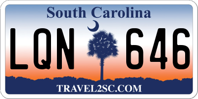 SC license plate LQN646