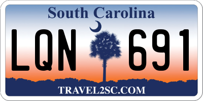 SC license plate LQN691