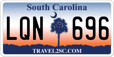 SC license plate LQN696