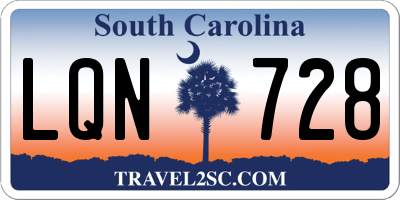SC license plate LQN728