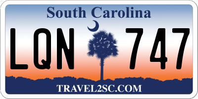 SC license plate LQN747