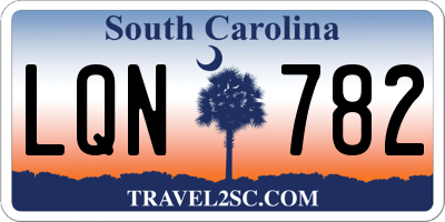 SC license plate LQN782