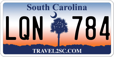 SC license plate LQN784