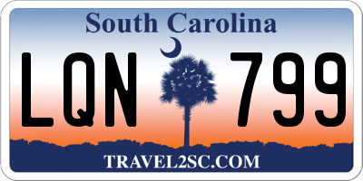 SC license plate LQN799