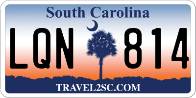 SC license plate LQN814