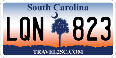 SC license plate LQN823