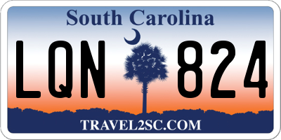 SC license plate LQN824