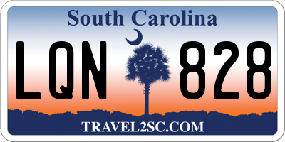 SC license plate LQN828