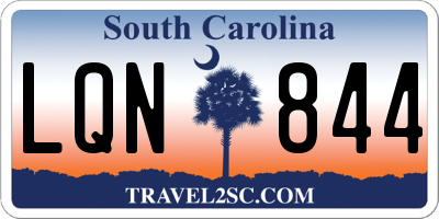 SC license plate LQN844