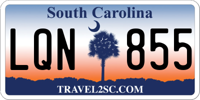 SC license plate LQN855