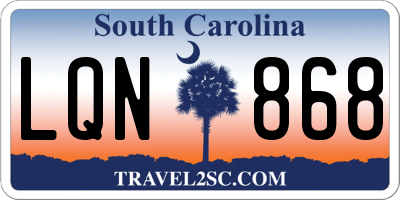 SC license plate LQN868