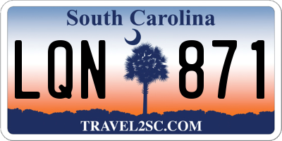 SC license plate LQN871
