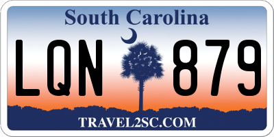 SC license plate LQN879