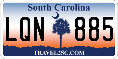 SC license plate LQN885