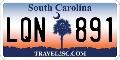 SC license plate LQN891