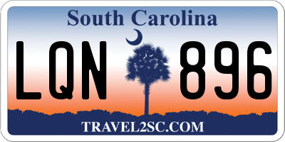 SC license plate LQN896