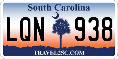 SC license plate LQN938