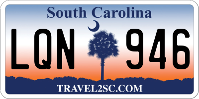 SC license plate LQN946