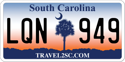 SC license plate LQN949