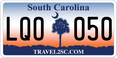 SC license plate LQO050