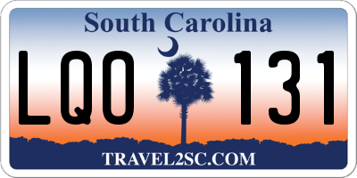 SC license plate LQO131