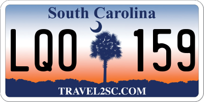 SC license plate LQO159
