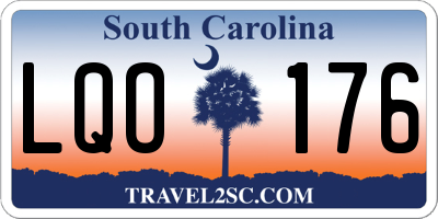 SC license plate LQO176