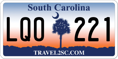 SC license plate LQO221