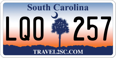 SC license plate LQO257