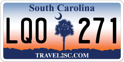 SC license plate LQO271