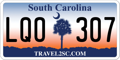 SC license plate LQO307