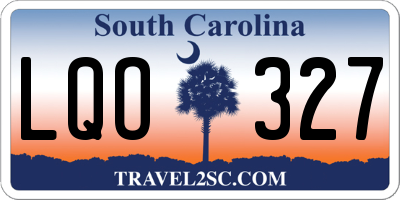 SC license plate LQO327