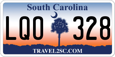 SC license plate LQO328