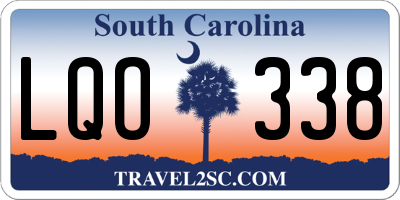 SC license plate LQO338