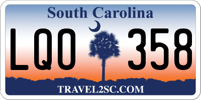 SC license plate LQO358