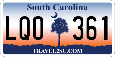 SC license plate LQO361