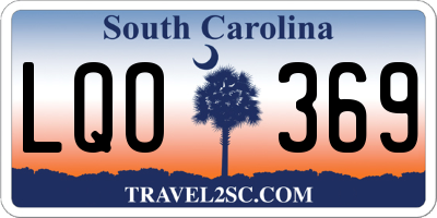 SC license plate LQO369