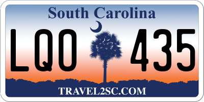 SC license plate LQO435