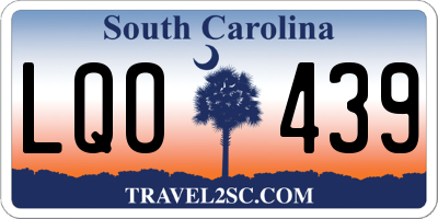 SC license plate LQO439
