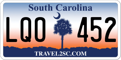 SC license plate LQO452