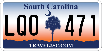 SC license plate LQO471
