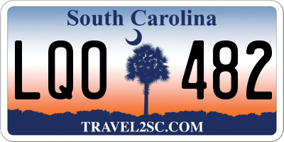 SC license plate LQO482