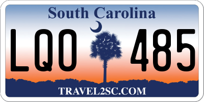 SC license plate LQO485