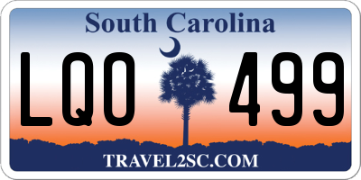 SC license plate LQO499