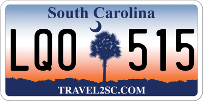 SC license plate LQO515