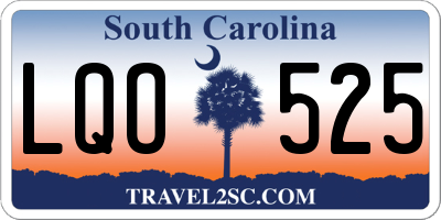 SC license plate LQO525