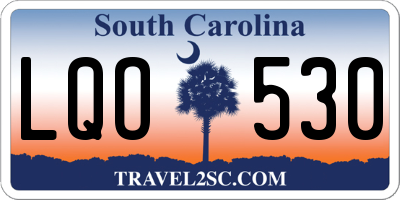 SC license plate LQO530