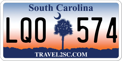 SC license plate LQO574